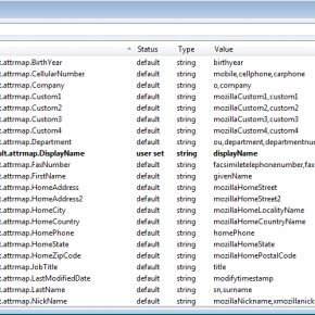 thuderbird ldap autocomplete about config editor